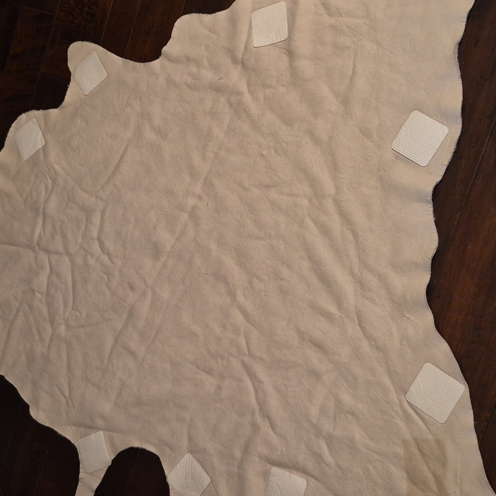 Neiman Marcus Cream and Brown Faux Fur Accent Rug - Picture 5 of 5